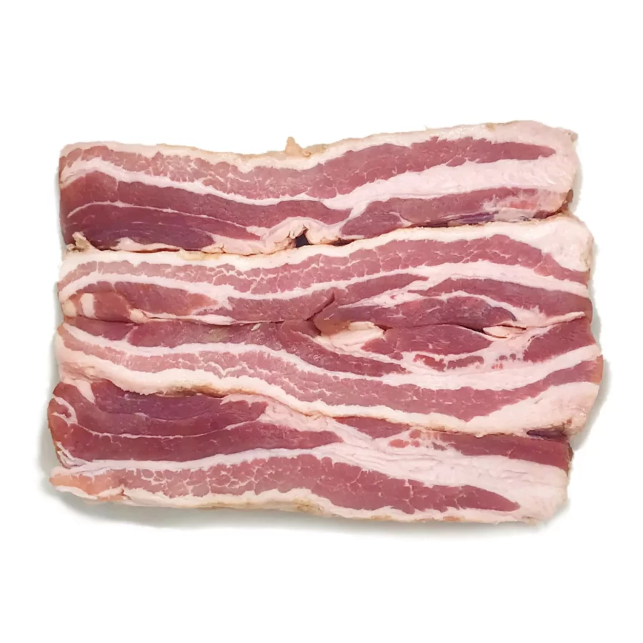 Picture of Dry Cured Rindless Streaky Bacon - Smoked