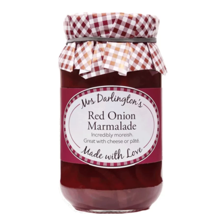 image of a jar with red onion marmalade