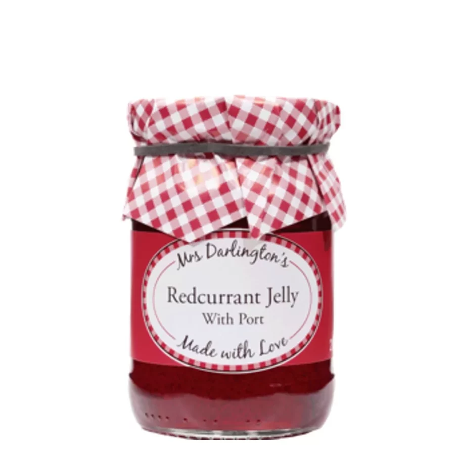 image depicting a jar of redcurrant jelly