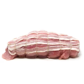 image of Turkey breast, rolled with bacon.