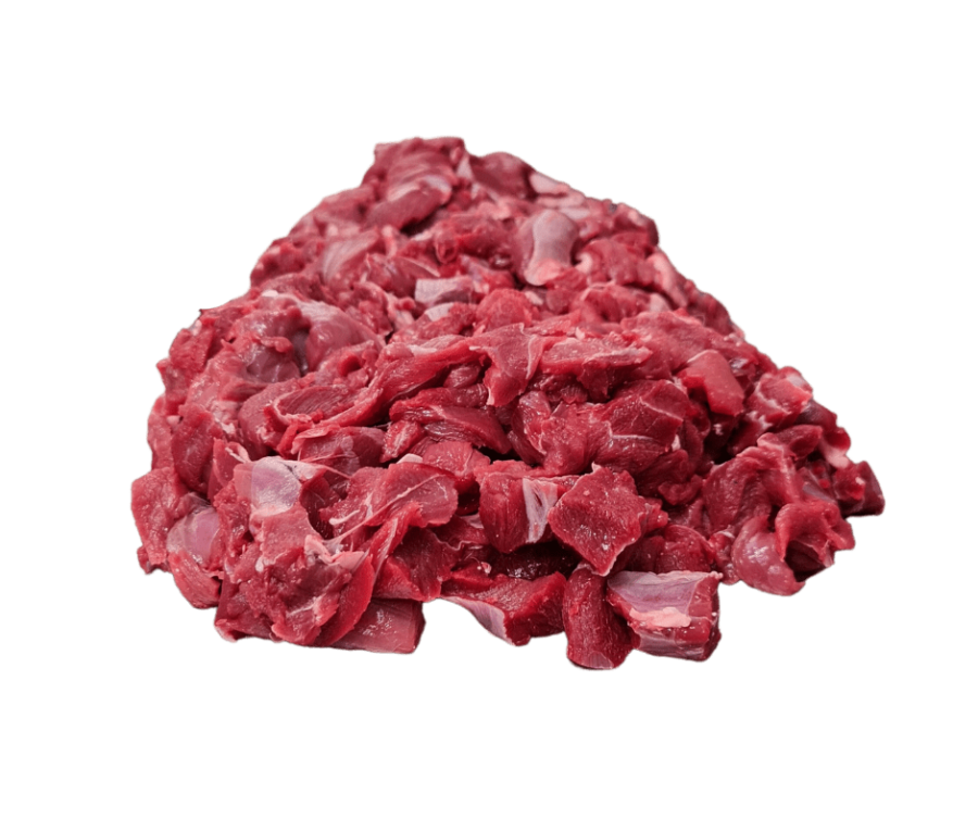 picture of diced venison.