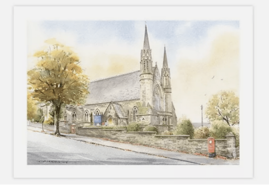 Picture of Card depicting Christ Church Lancaster