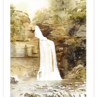 Picture of card depicting Thornton Force, Ingleton Falls