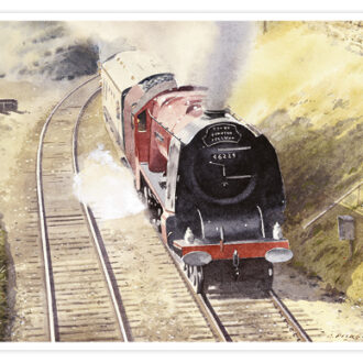 Picture of card depicting the Trans Pennine Pullman