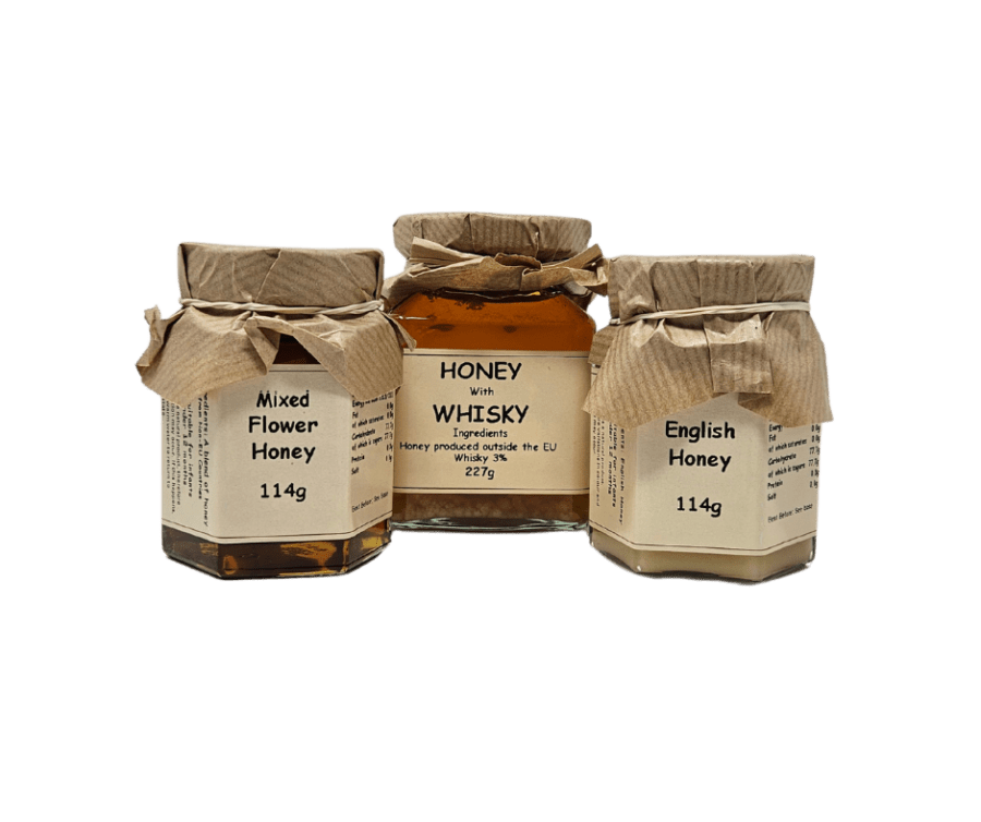 image of a few jars of honey from Pennine Bee Farm