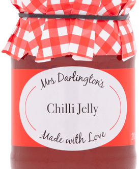 Image of a jar of Chilli Jelly by Mrs Darlington's